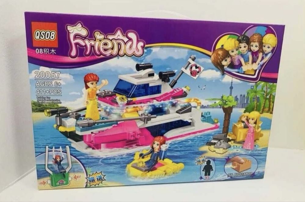 Конструктор Friends Остров с Кораб, 411 части