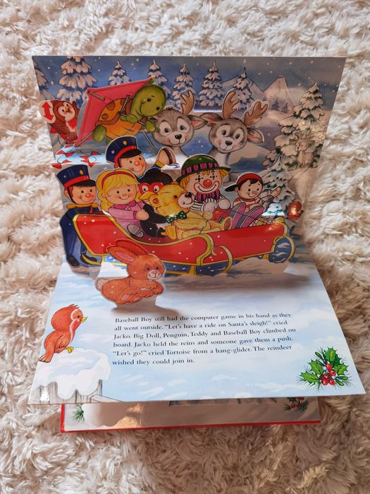 Carte pop-up Crăciun Santa Claus and The magic toys