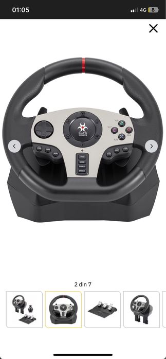 Volan Myria MG7418 cu pedale – PS4/PC/Xbox – Ca nou – Preț redus!