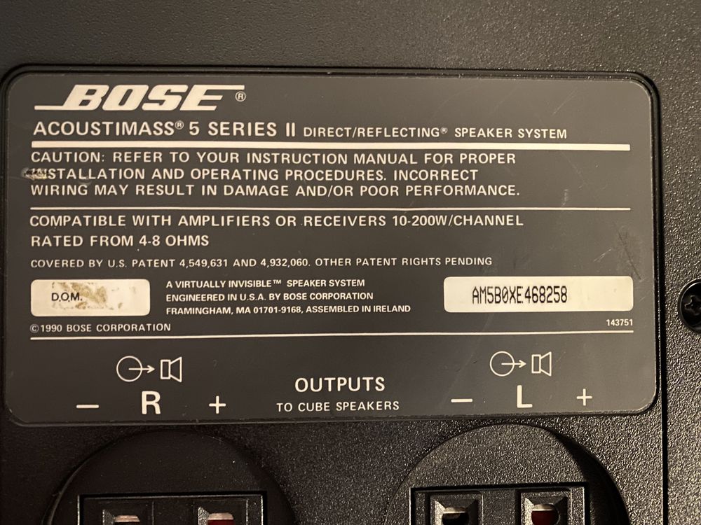 Субуфер Bose