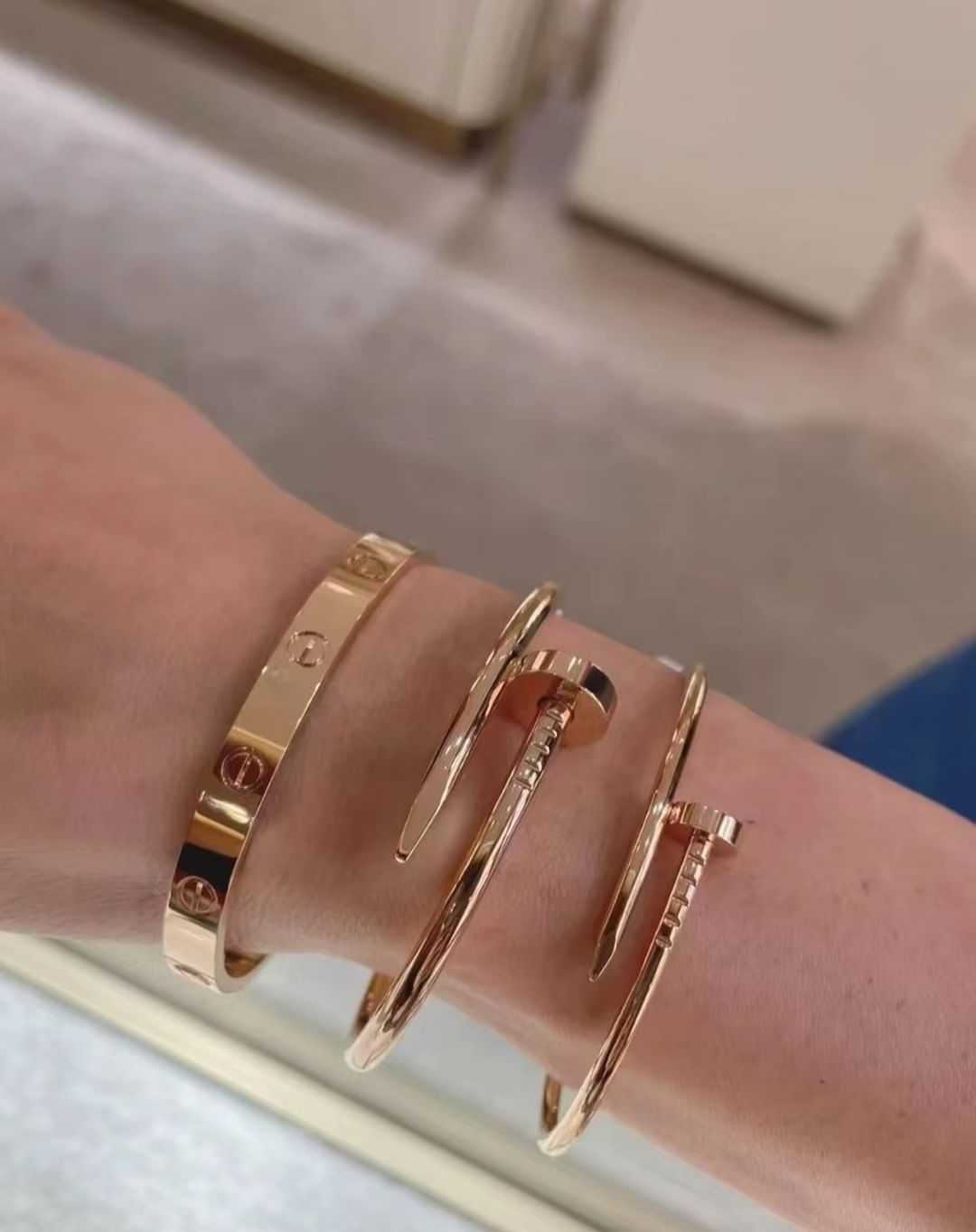 Brățară Cartier Cui 22 Rose Gold 585 Diamond