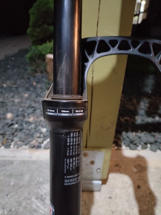 Furcă tk silver 100mm cursa!