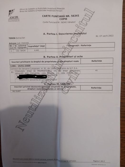 Teren Extravilan 6445mp