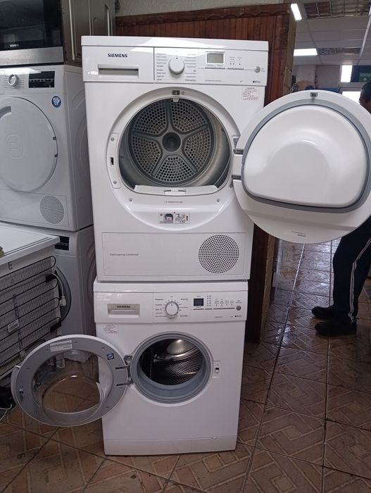 Комплект пералня и сушилня с термопомпа Сименс Siemens IQ  с Гаранция!