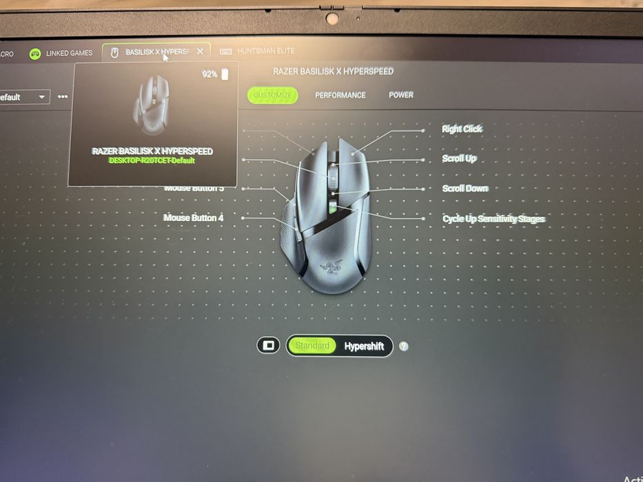 Pachet Razer Huntsman Elite + Basilisk xHyperspeed