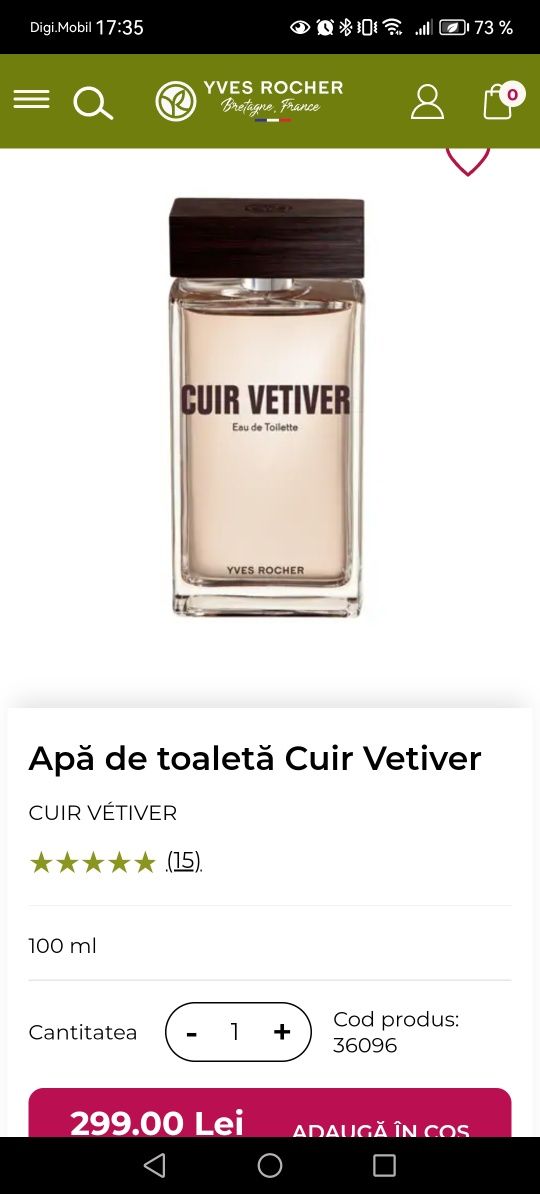 Apă de parfum Yves Rocher sigilata noua