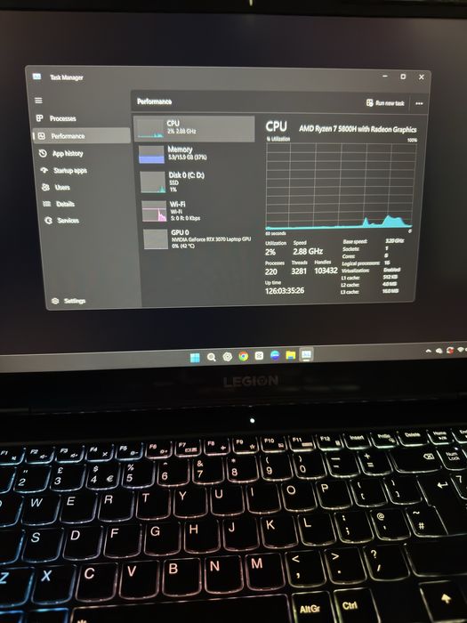 Laptop gaming Lenovo Legion 5 RTX 3070 8GB