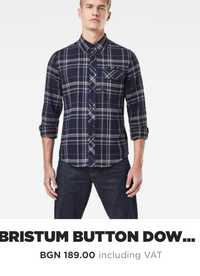 Мъжка риза G-star Bristum Flap Button Down Slim Long Sleeve Shir