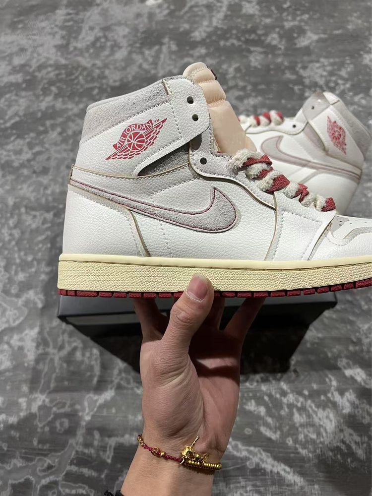 Air Jordan 1 Retro High Rare Air Sail Cinnabar