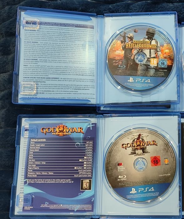 PS4 God of war Remastered/ God of war/PubG