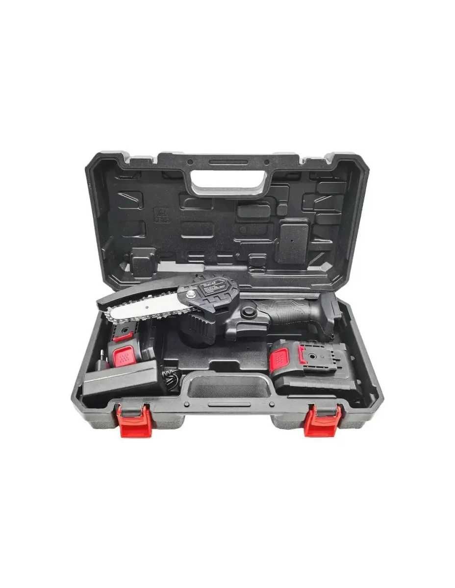 Drujba electrica, mini fierastrau 6 inch, 2 acumulatori de 48V inclusi