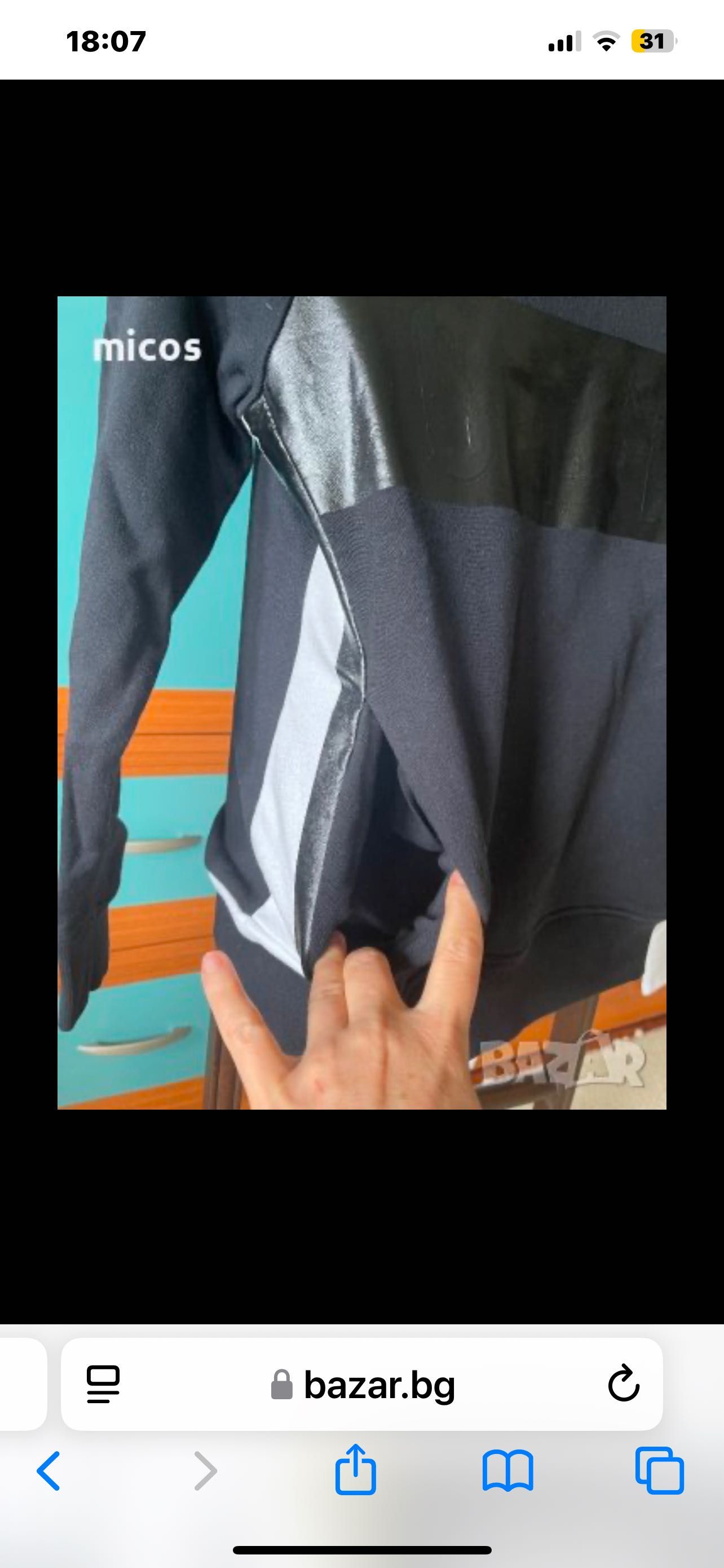 Calvin Klein, оригинал,суичър с джобове,бяло и черно