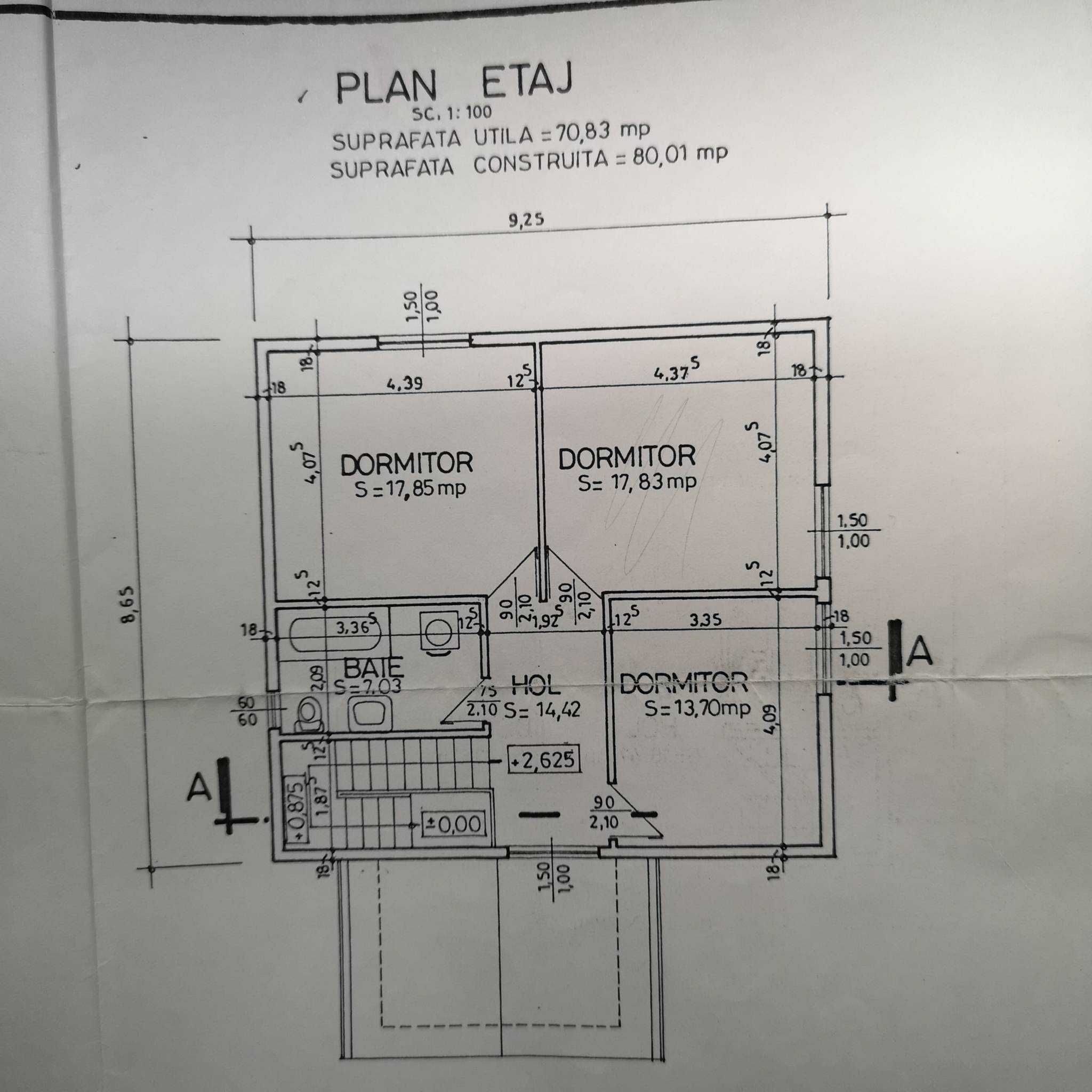 Casa cu teren comuna Jilavele