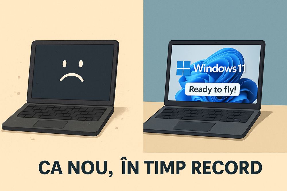 Servicii instalare Windows 11 / 10 / 8.1 / Office 2021 cu licenta