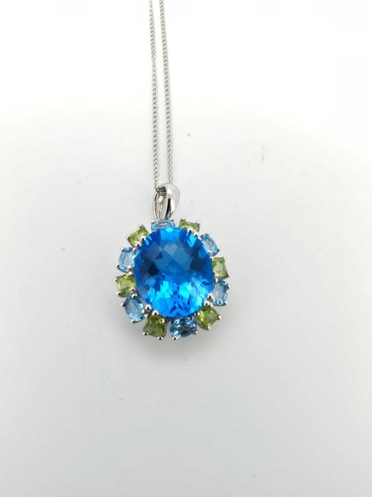 Colier 14k cu topaz 5,87gr effy
