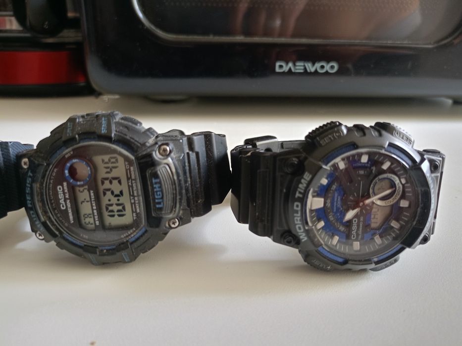 Vând ceasuri Casio,curea silicon,Water Resist,noi , calitate.