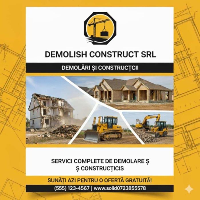 Salutare ne ocupam cu urmatorele lucriuri  demolati ori ce fel de