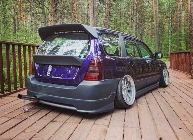 Спойлер V2 под стекло Custom HDTuning Subaru Forester SG  Дорестайлинг