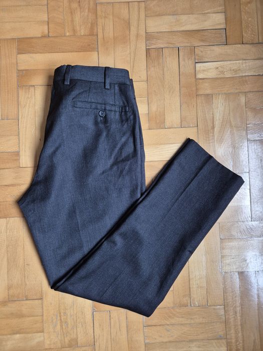 Pantaloni Boggi Milano Țesătură Italiană Fină 100% Lână, Bărbați 46