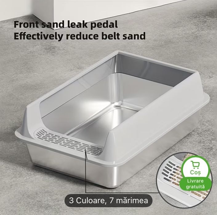 Litiera otel inoxidabil