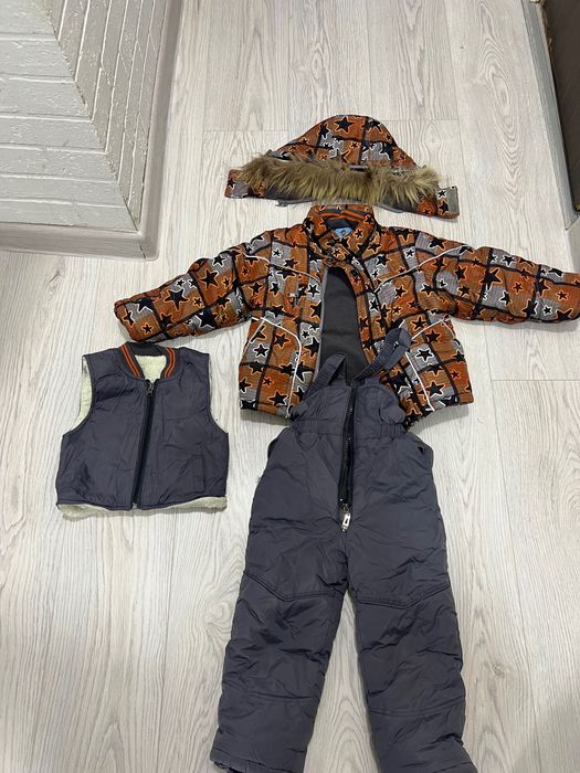 Куртка комбенизон и жилетка на мальчика