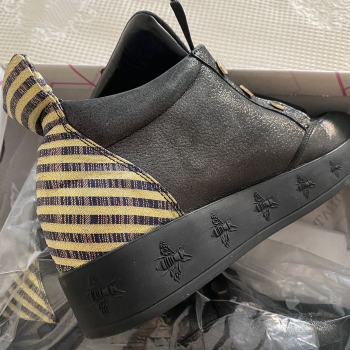 Лоферы кожа с текстильными вставками