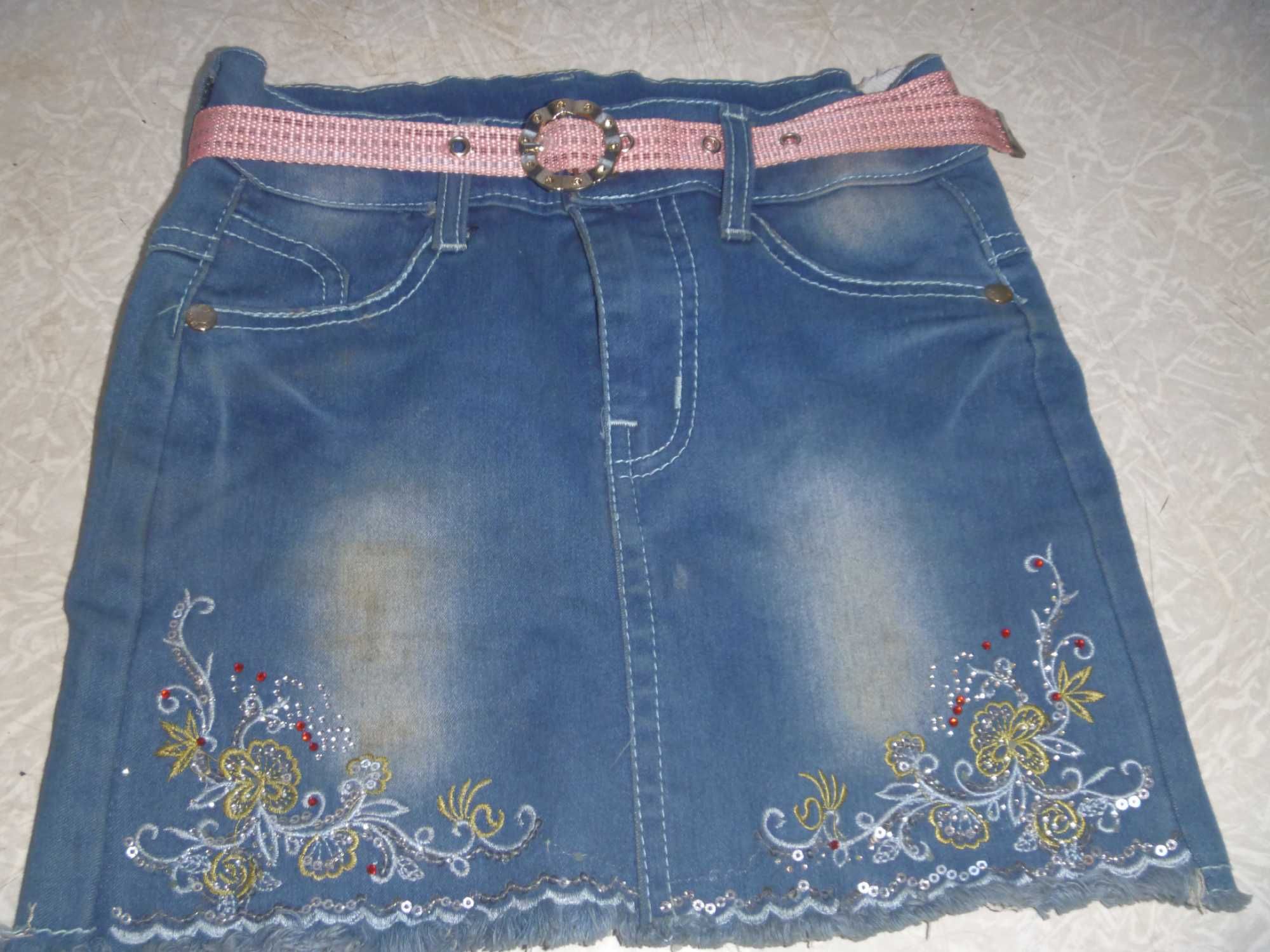 юбка джинсовая  детская цена снижена 1000 тенге