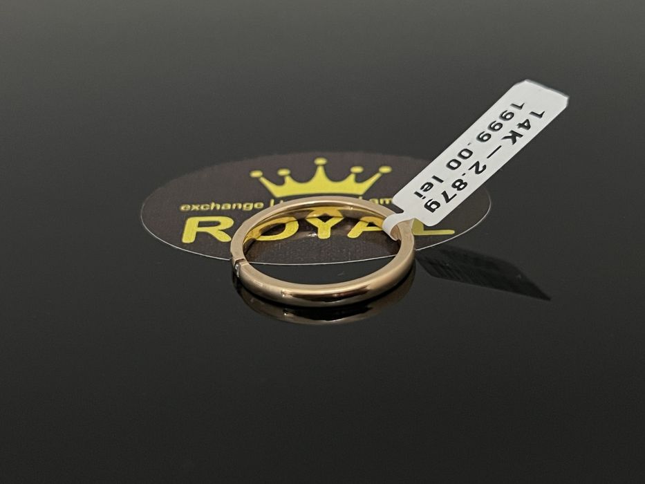 Bijuteria Royal CB : Inel cu 1 diamant natural 0,02ct 14k 2,87gr
