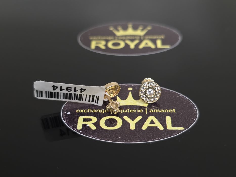 Bijuteria Royal: Cercei aur 14k/1.33 gr