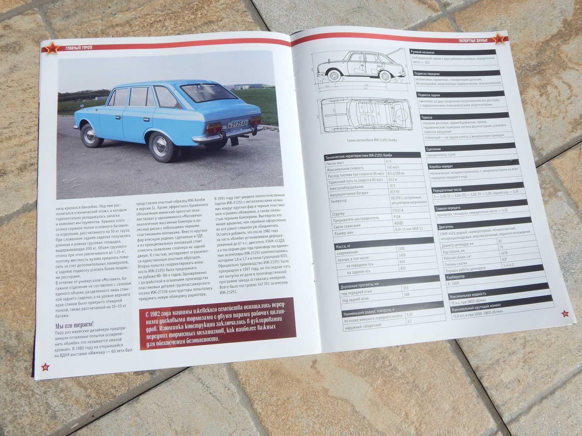 Revista prezentare istorie si tehnica auto Moskvich IJ 21251 Combi