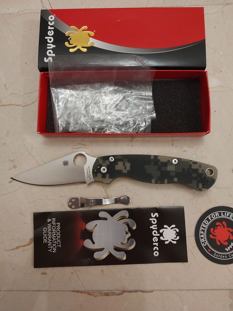 Briceag/Cutit premium Spyderco Paramilitary 2 CPM-S45VN