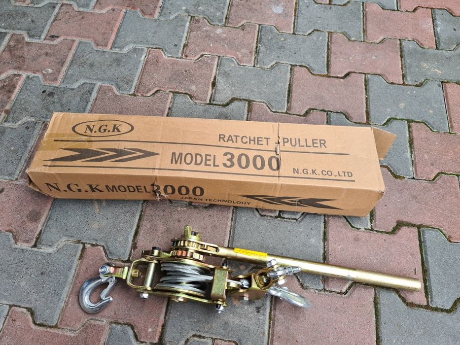 Troliu manual 3 tone macara 2 carlige