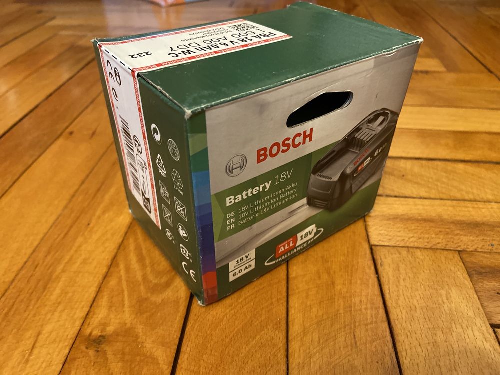 Acumulator aspirator Bosch-Energy for all, capacit.extinsa: 6Ah, nou