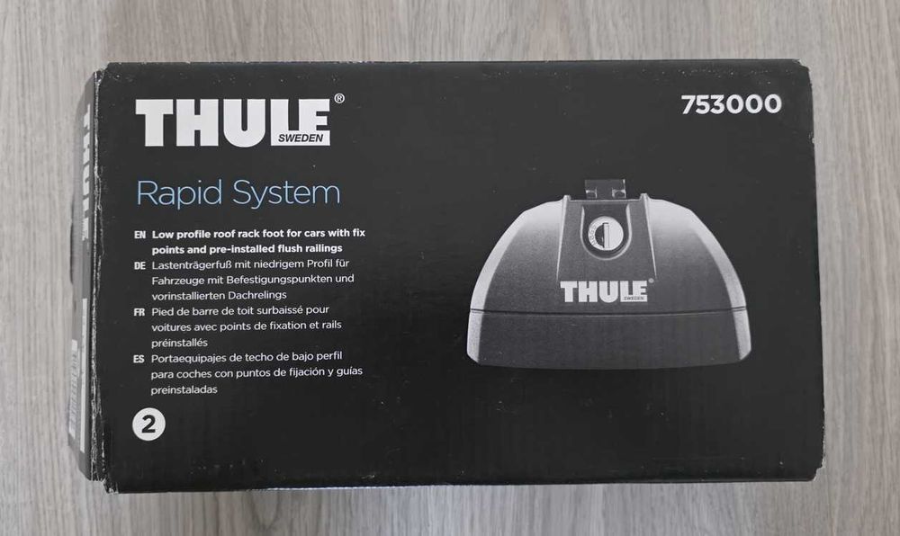 Bare transversale auto Thule Evo 118 + Suport ski/snowboard Thule