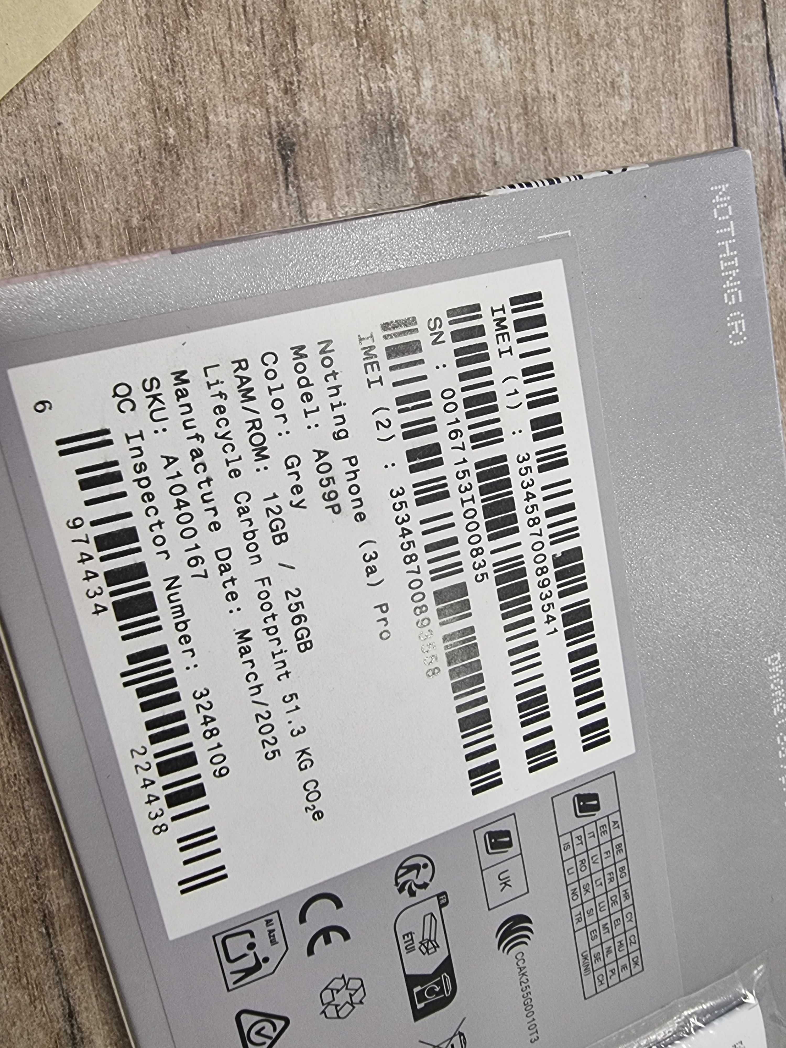 Nothing Phone 3A Pro 256GB 12GB RAM, Нов!