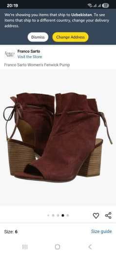 Franco Sarto, натур замша, размер 34 - 35