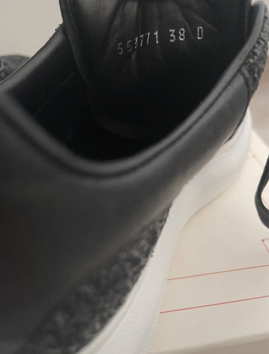 Alexander McQueen Black Glitter Laceup