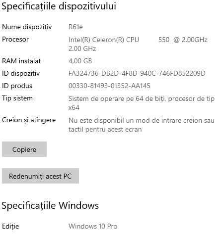 Procesor laptop Intel Celeron 500 la 2 GHz. Impecabil!