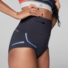 adidas by Stella McCartney Black Beachdefender Bikini Bottom Shorts