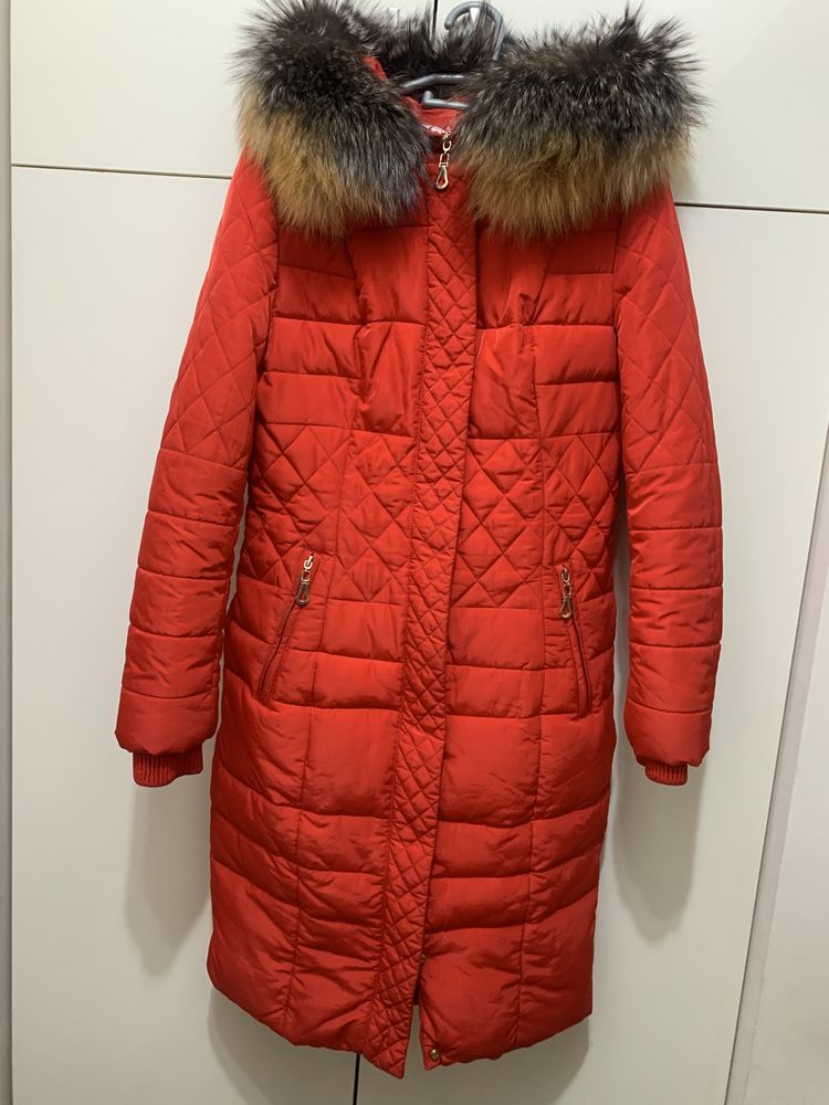 Куртка Пуховик красный зимний DASER