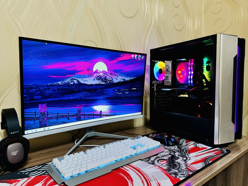 ОЧЕНЬ МОЩНЫЙ КОМП RTX3060 с полным комлпектом