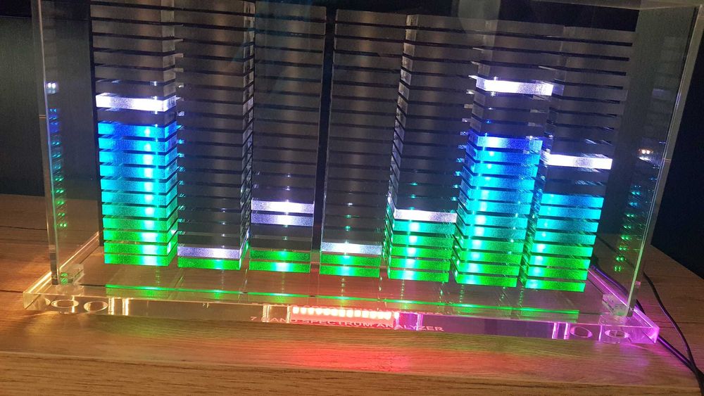 Analizor spectru audio VU metru