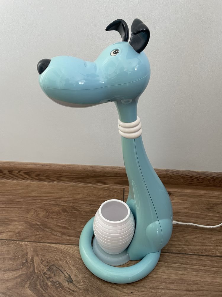 Детска настолна LED лампа SNOOPY, Куче - синьо