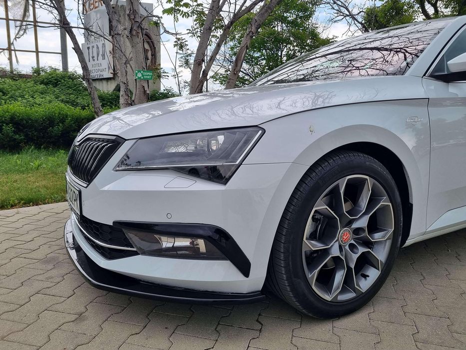 Спойлер за предна броня maxton design за skoda superb (2015-2019)
