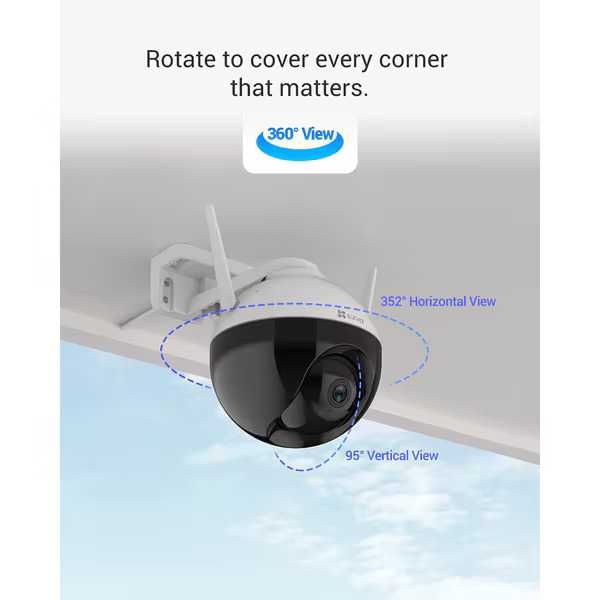 Camera IP Wireless PTZ EZVIZ C8W, QHD 1440p, IR Noua Sigilata Garantie