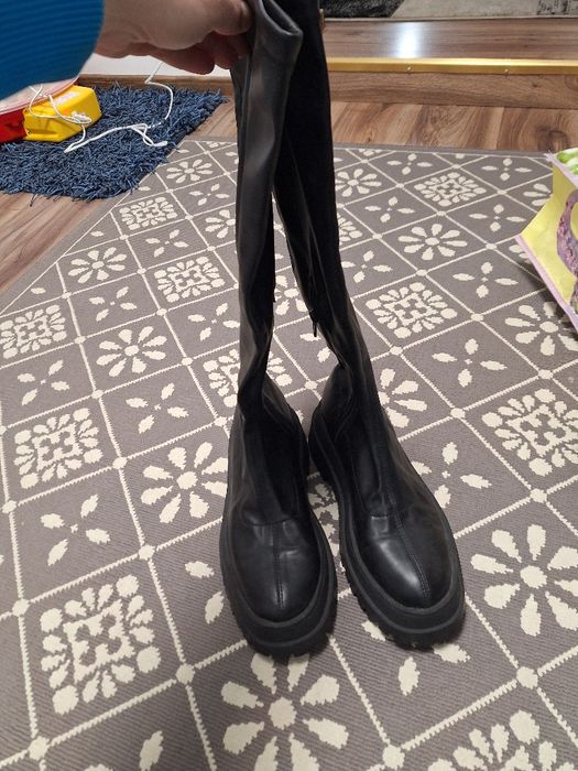 Cizme lungi piele