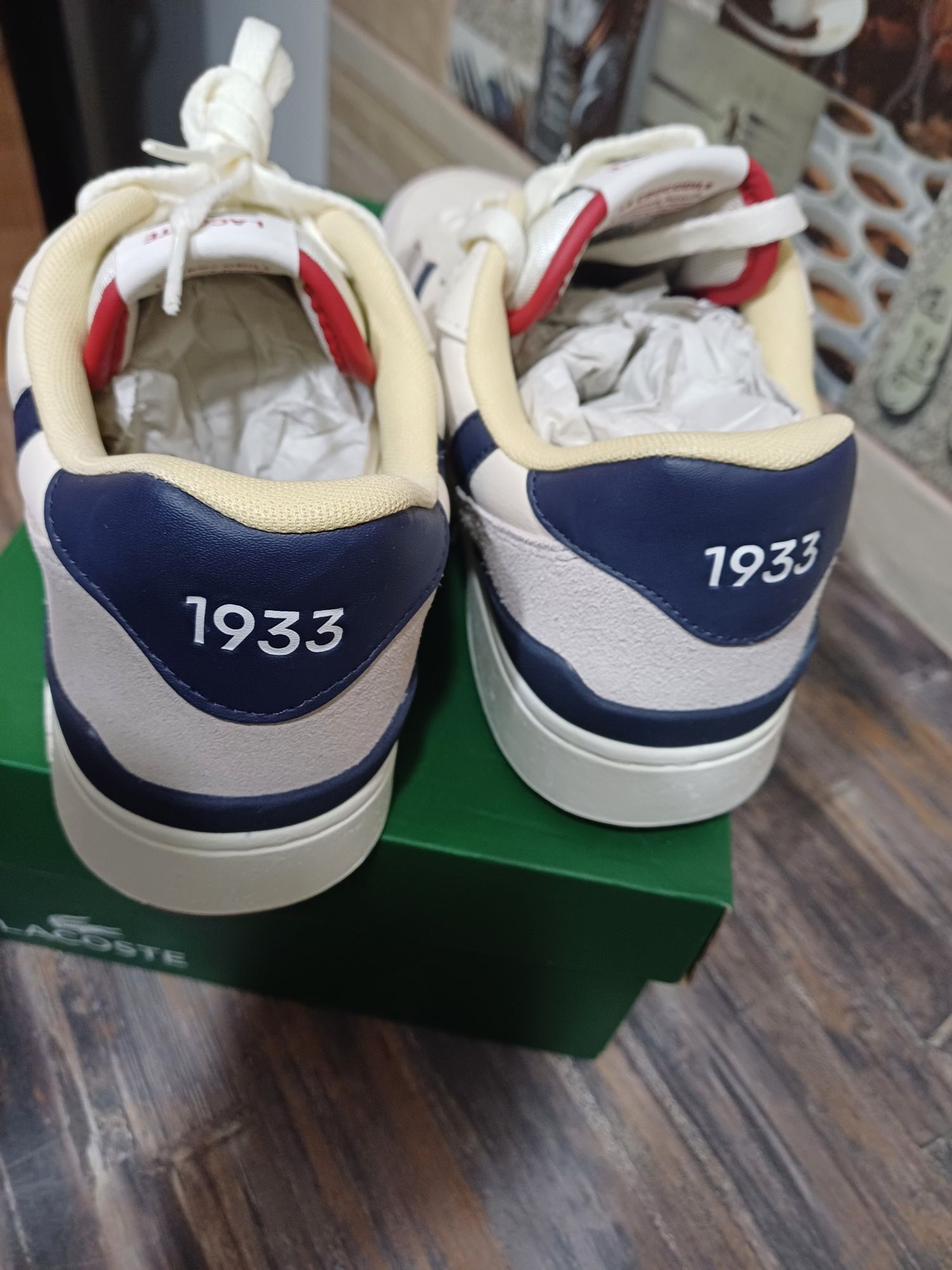 Adidași noi 41 lacoste piele