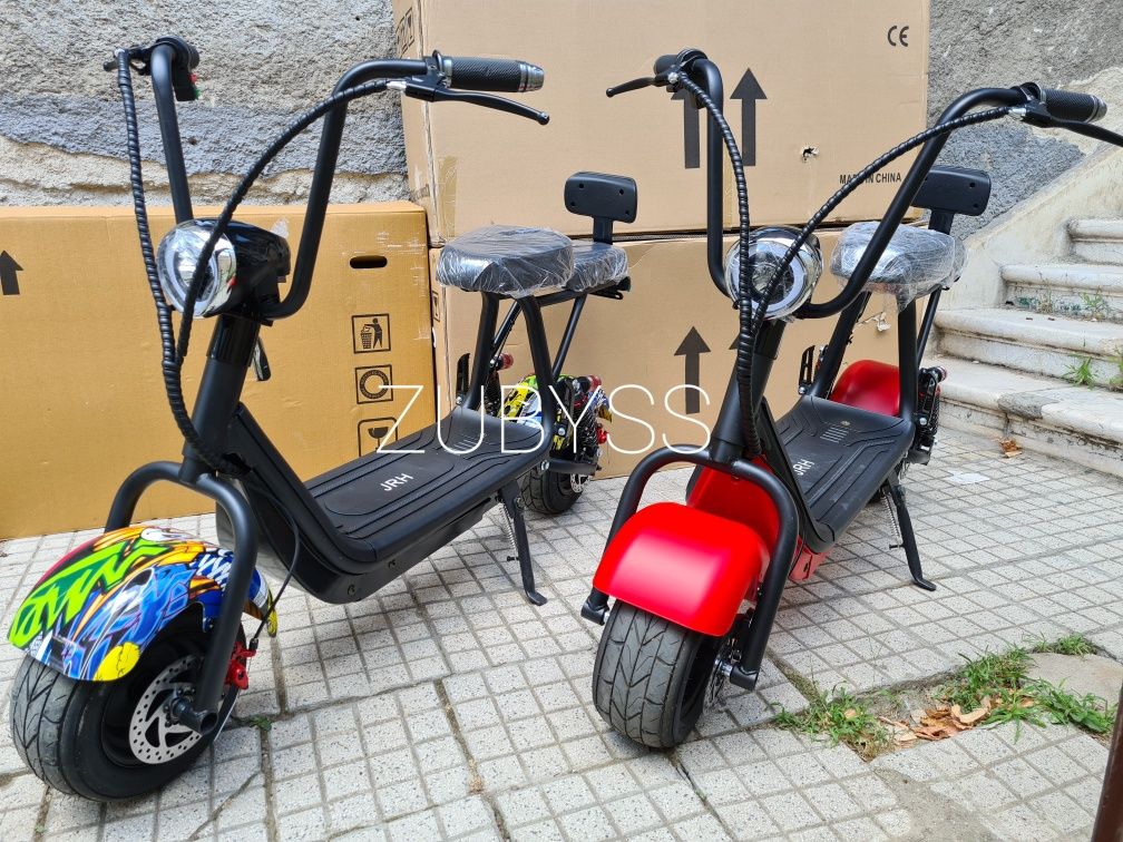 Scuter mini pt copii electric Harley 800w 48v viteza 40km/h