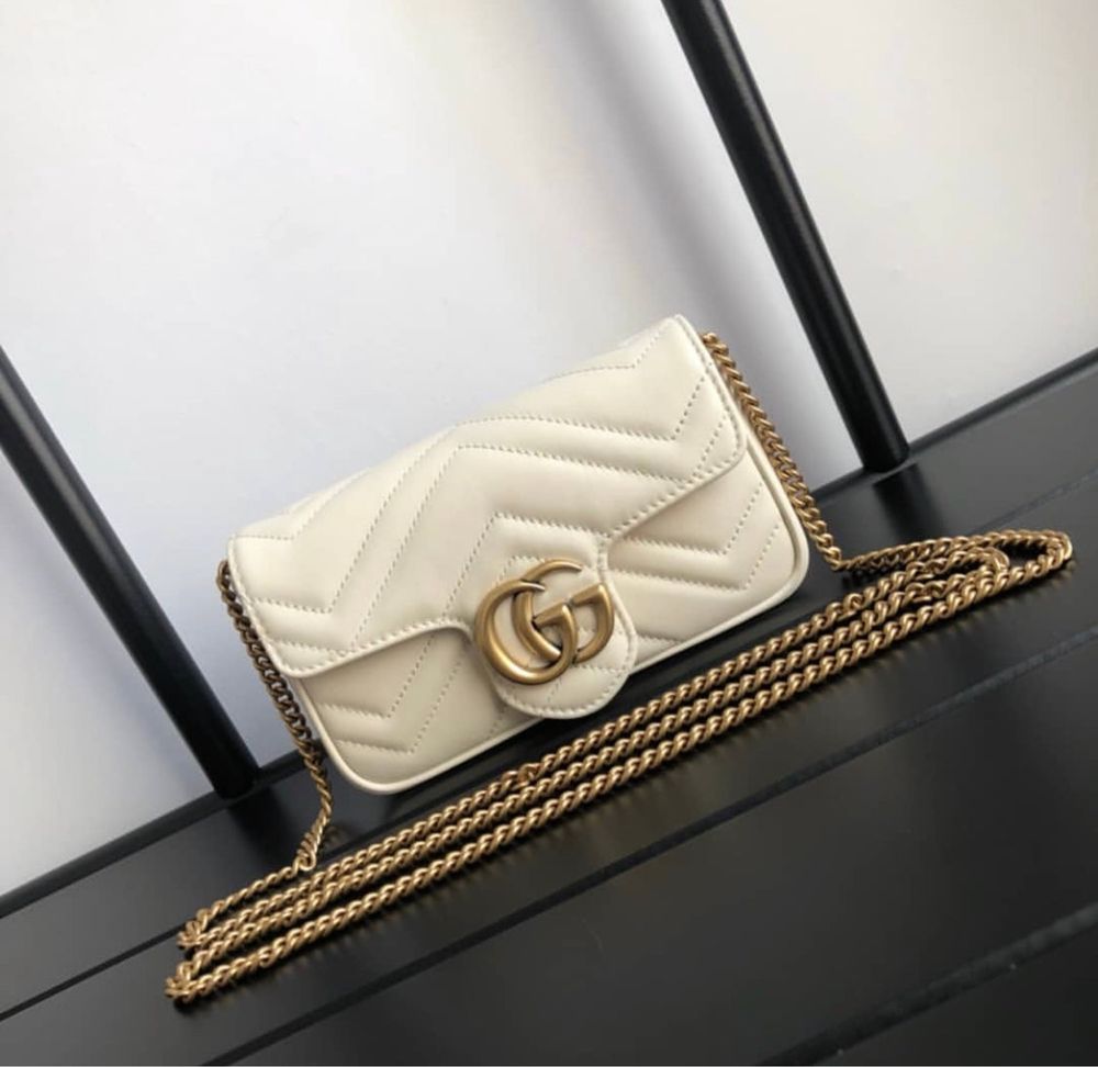 Gucci Marmont Off- white чанта