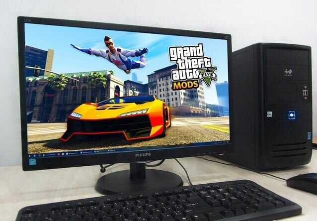 Компьютер с монитором клавой мышкой для Игры ГТА 5 и в описание